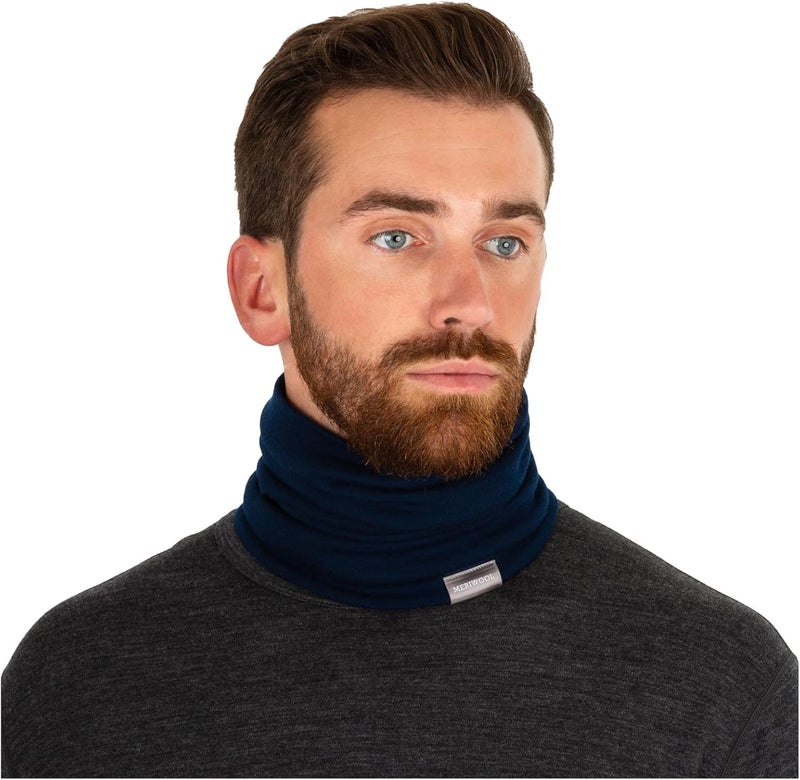 MERIWOOL 100% Merino Wool Ski Neck Gaiter Winter Neck Warmer for Women and Men - Image 2